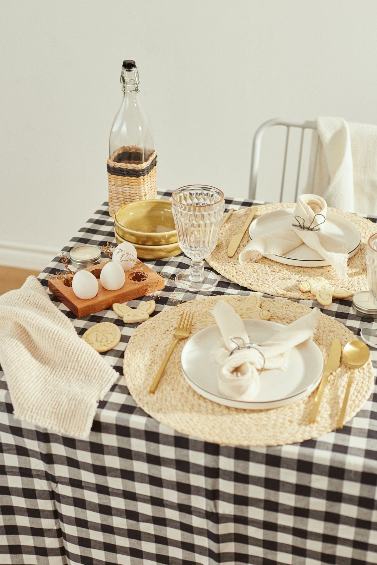 Pötikare Duck Keten Masa Örtüsü 130x170 cm Leke Tutmaz Kumaş 4-6 Kişilik