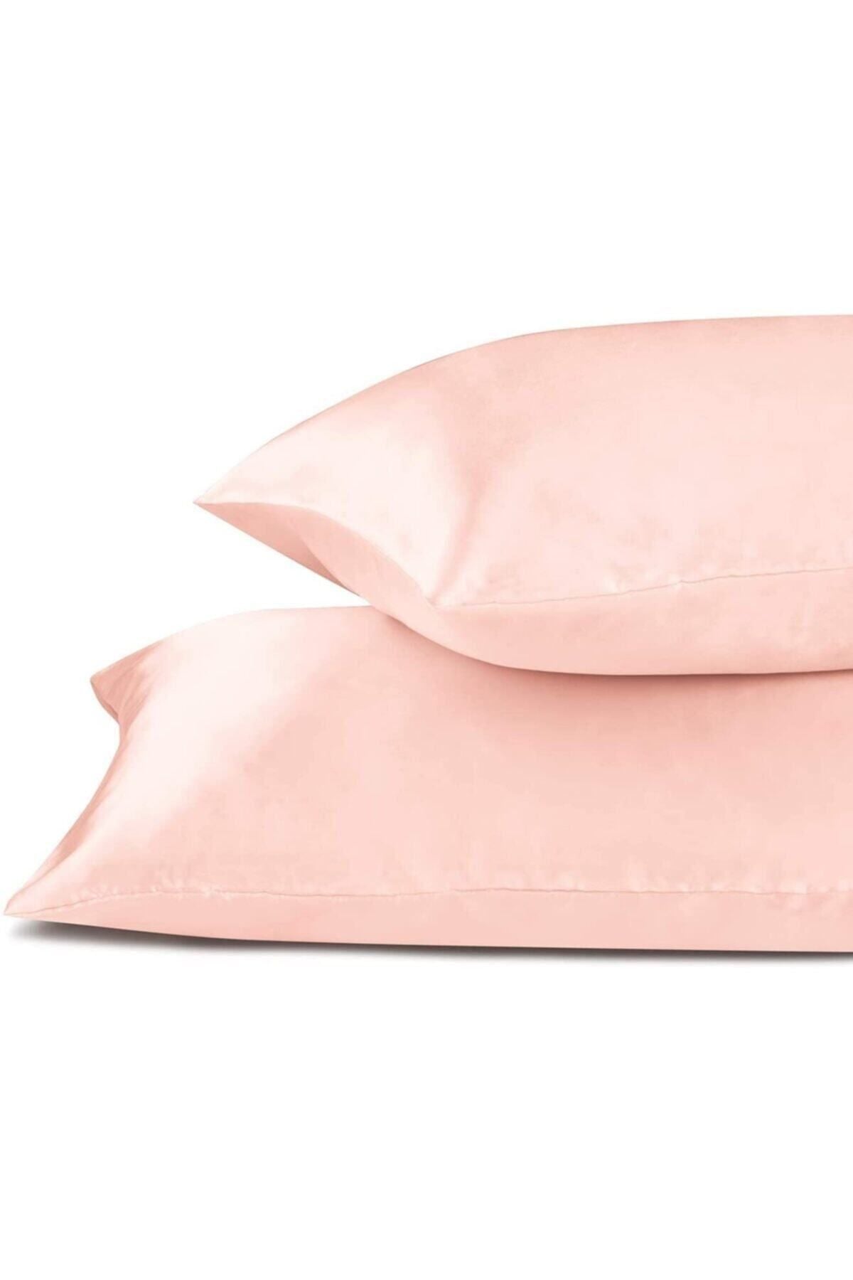 Ipek Dokulu Saten 50x70 Cm Yastık Kılıfı 2 Adet Toka Kıvırcık Saçlar