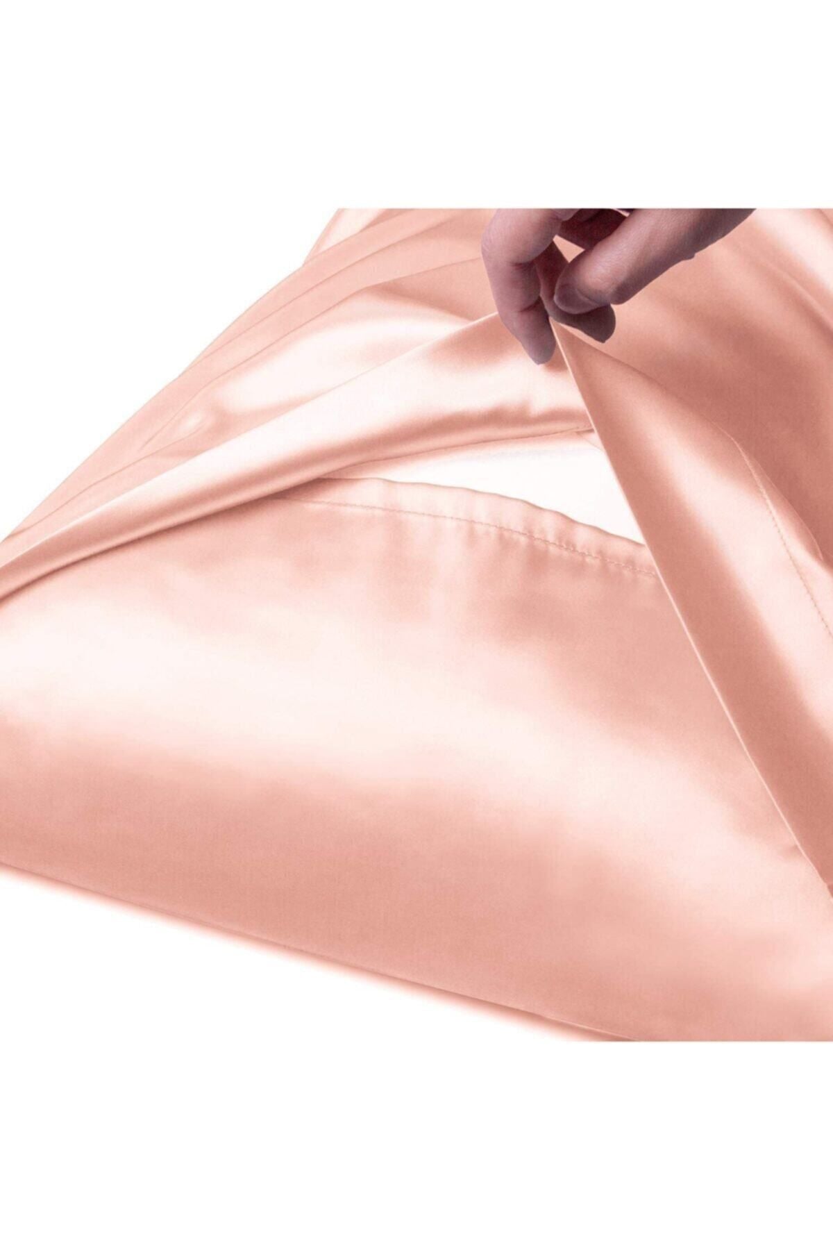 Ipek Dokulu Saten 50x70 Cm Yastık Kılıfı 2 Adet Toka Kıvırcık Saçlar