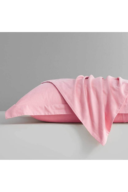 %100 Pamuklu Organik Kulaklı Kenarlı Decor 50x70 Cm 2 Adet Yastık Kılıfı