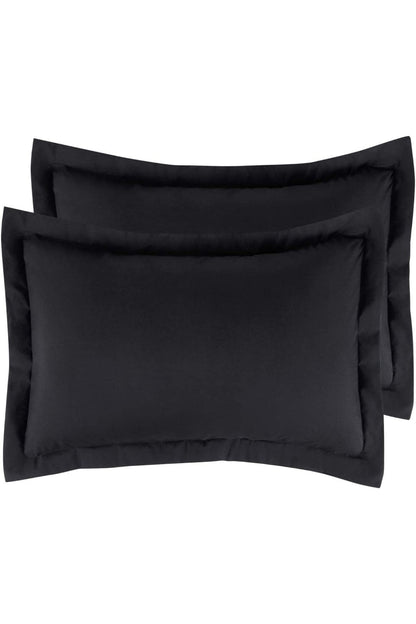 %100 Pamuklu Kulaklı Kenarlı Dekor 50x70 Cm 2 Adet Yastık Kılıfı
