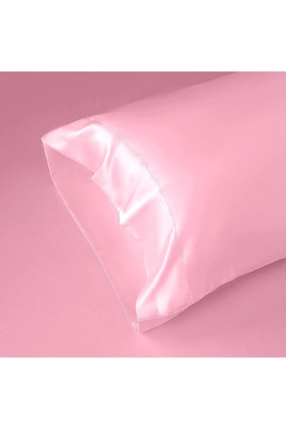 Ipek Dokulu Pamuk Saten Uzun Yastık Kılıfı 50x135cm Hamile Yastık Kılıfı Siyah Renk 1 Adet