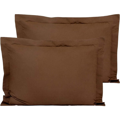 %100 Pamuklu Organik Kulaklı Kenarlı Decor 50x70 Cm 2 Adet Yastık Kılıfı
