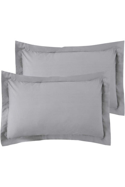 %100 Pamuklu Kulaklı Kenarlı Dekor 50x70 Cm 2 Adet Yastık Kılıfı