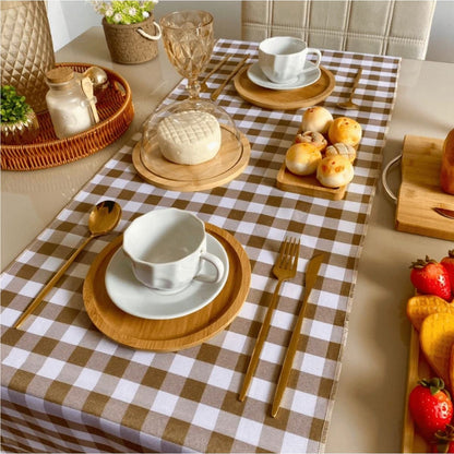Pötikare Duck Keten 40x110 cm Runner Amerikan Servis Leke Tutmaz Kumaş